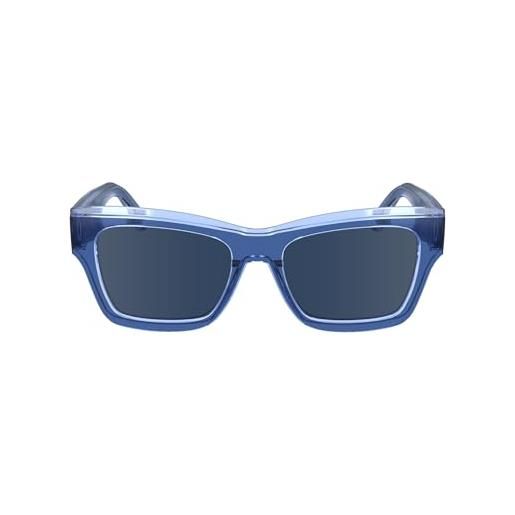 Calvin Klein jeans unisex adult sunglasses ckj24609s - blue with solid blue lens