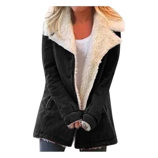 Generico giubbino donna invernale piumino donna invernale giacca a vento cappotto curvy giubbotto elegante parka da trench coat cappotti lunghi piumini