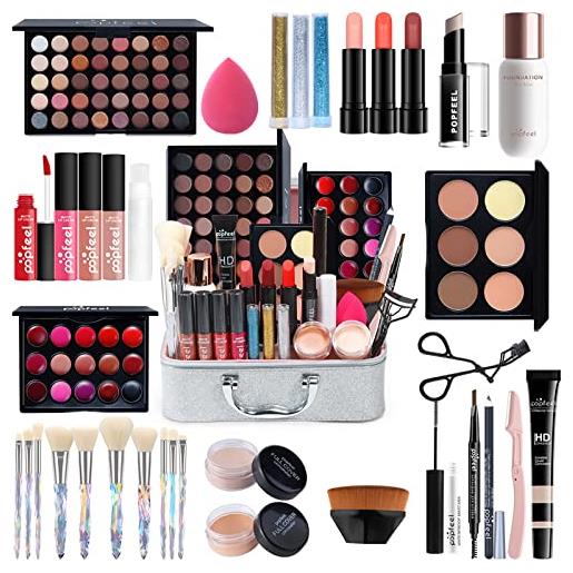 CHSEEO kit per il trucco completo, trousse di trucchi set di trucchi palette di ombretti make up cosmetics tavolozza trucco occhi kit per trucco valigetta per cosmetici - idea regalo #10