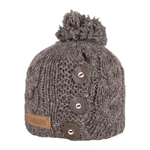SHAKALOHA LIFE IS FOR LIVING shakaloha basil beanie lbrown - cappellino invernale - morbido e traspirante - taglia unica - unisex - per uomo e donna - taglia unica, lbrown. , taglia unica