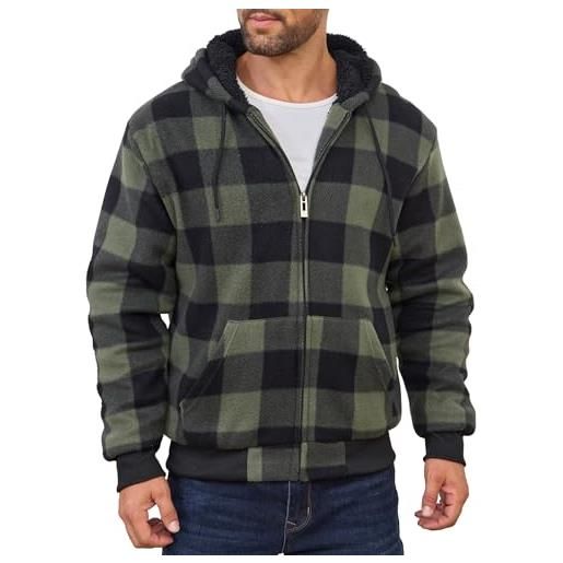 All'ingrosso Anti-statico poliestere Sherpa in resina con cerniera e cerniera con cappuccio da uomo all'aperto giacche invernali con cappuccio