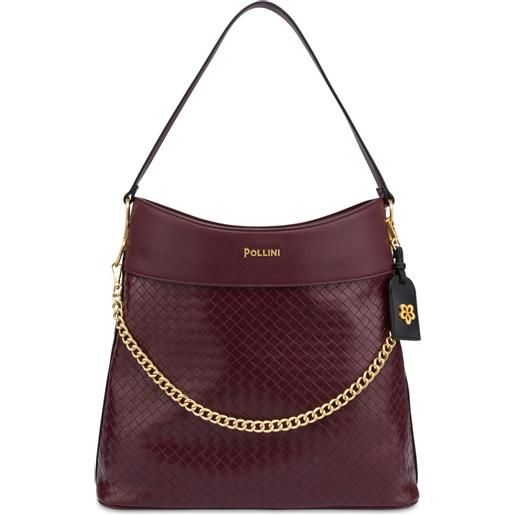 POLLINI shoulder bag dublin in pu - rosso