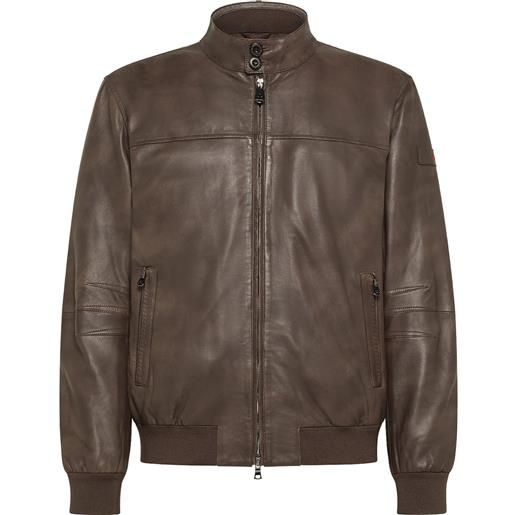 PEUTEREY bomber in pelle imbottito fionia