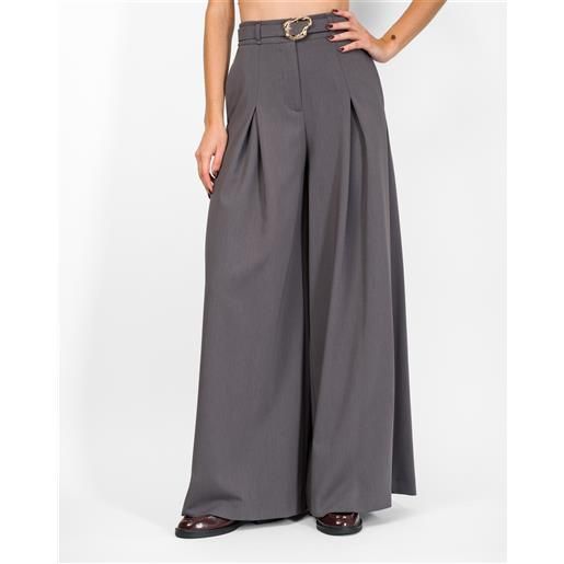 IMPERIAL pantalone ampio con cintura effetto gioiello - IMPERIAL