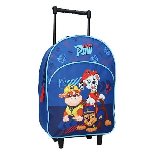 Vadobag zaino trolley paw patrol go pups go go, blu, one size, classico