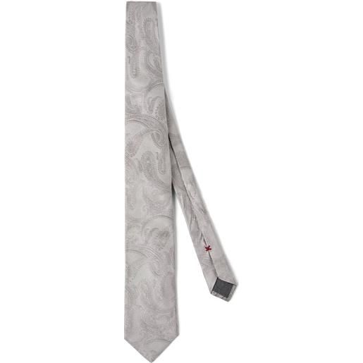Brunello Cucinelli cravatta - grigio