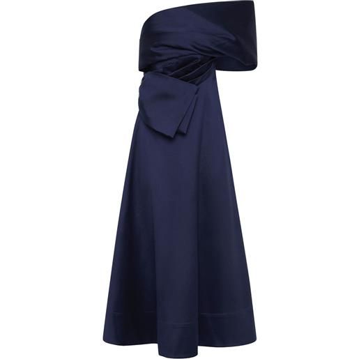 Rachel Gilbert abito da sera archer asimmetrico - blu