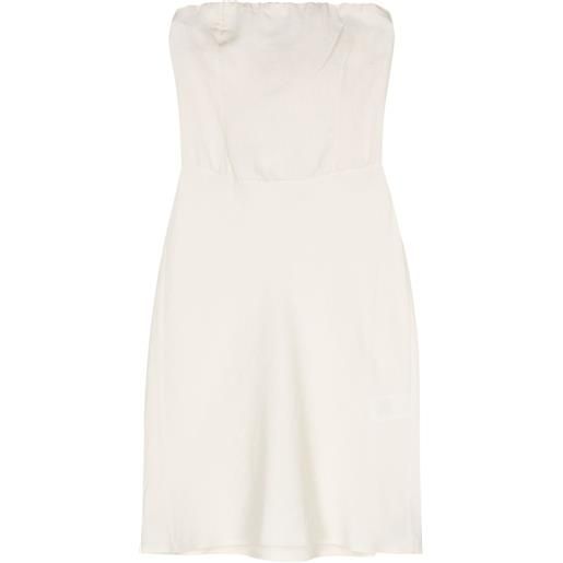 Patrizia Pepe abito corto con spalline incrociate - toni neutri