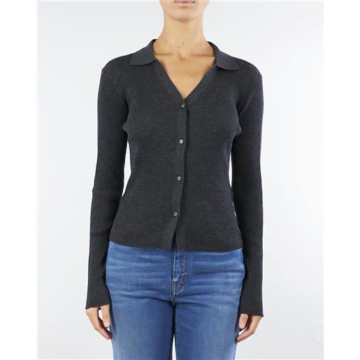 MARELLA cardigan antracite in lana super light