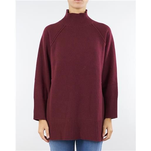 MARELLA maglia bordeaux con collo alto