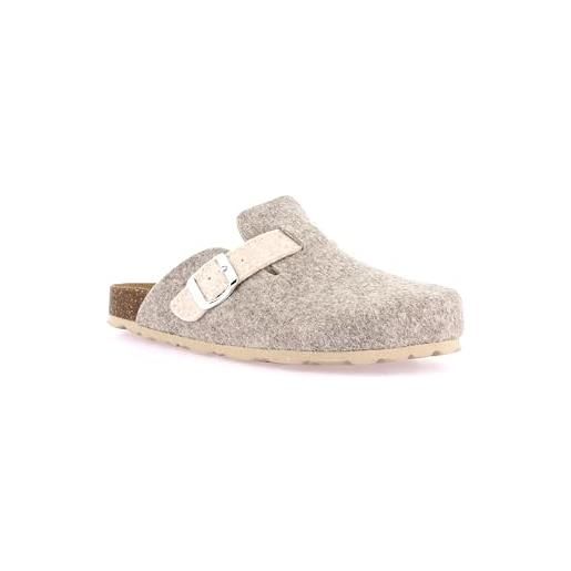 GRÜNLAND il benessere è naturale grunland ciabatta invernale in sughero | sara cb0683 sabbia-beige 36