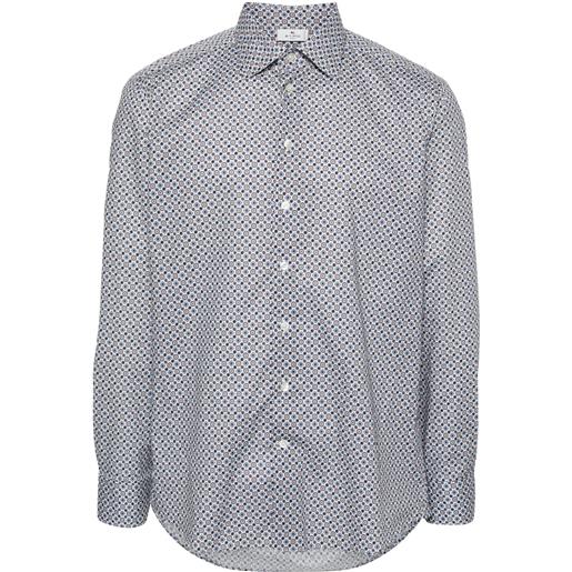 ETRO camicia con stampa grafica - bianco