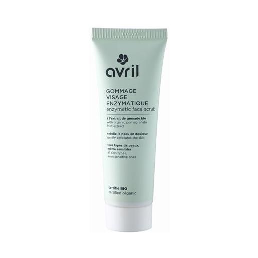 Avril - scrub viso enzimatico bio - estratto di papaya e melograno bio - esfolia in morbidezza - tutti i tipi di pelle - 99% di origine naturale - certificato bio ecocert - made in france - 50 ml