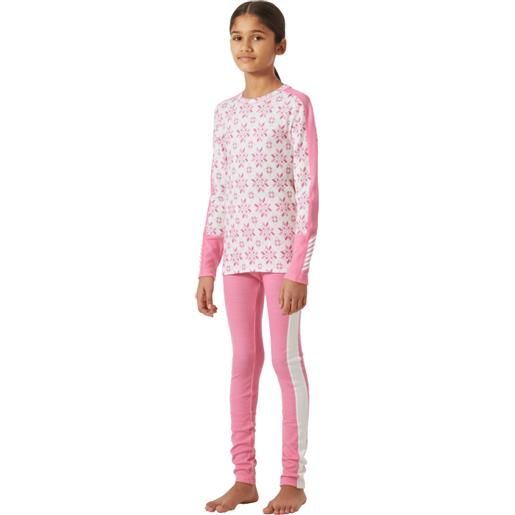 HELLY HANSEN juniors' graphic lifa® merino base layer set completo baselayer bambini