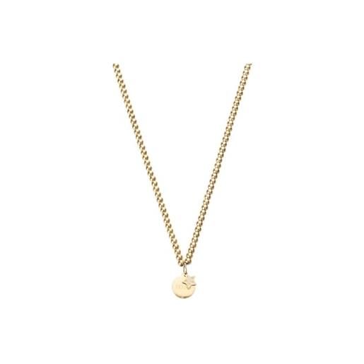 Liu Jo liu-jo collana in acciaio colore gold pendente stella con cristalli lj2183 marca, estándar, metallo, nessuna pietra preziosa