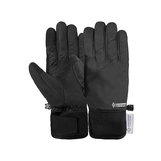 Reusch arendal windstopper touch-tec - guanti unisex per uso quotidiano, antivento e impermeabili, con funzione touch screen, per uomo e donna, caldi e traspiranti