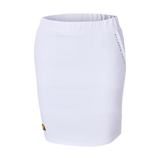 ellesse salario skort gonna pantalone, bianco, 40 donna