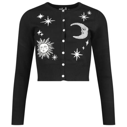 Hell Bunny solaris cardigan donna cardigan nero/bianco l