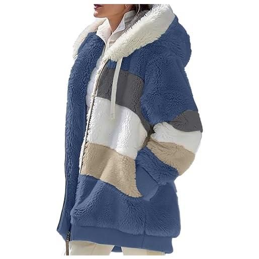 Amazhiyu Felpa da donna con cappuccio casual a maniche lunghe con