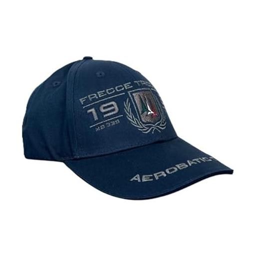 Aeronautica Militare cappello uomo ha1206 ricamato p. A. N frecce tricolori (it, testo, taglia unica, blu navy)
