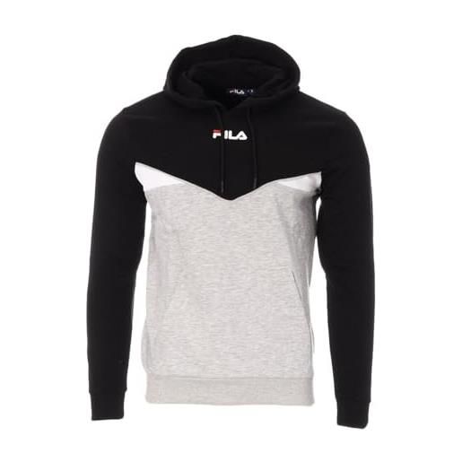 FILA felpa grigio/nero uomo simpson, nero , m