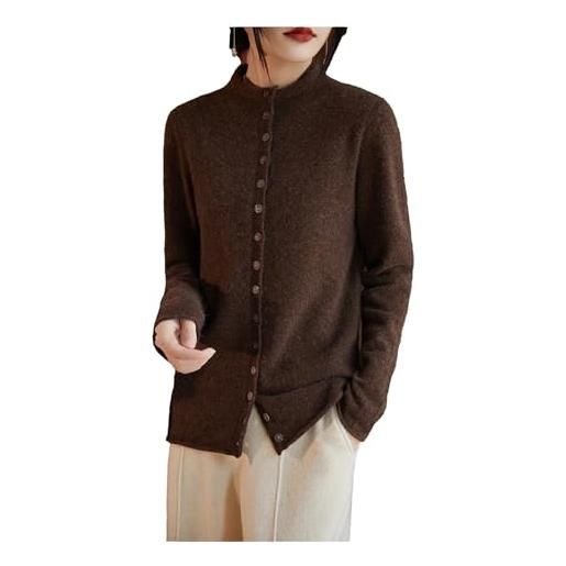 Cardigan In Misto Lana Yak In Maglia Grossa Con Tasche Da Donna | MUJI - Foto 12