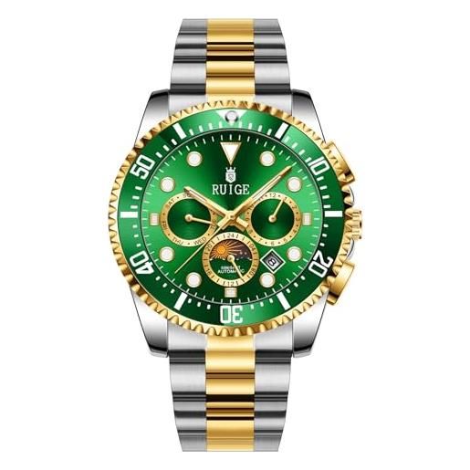 Gosasa Orologio Uomo Trasparente Moda - Tonneau Al Quarzo Con Cinturino Silicone E Calendario - 2