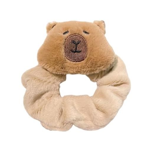 Fortivae elastici capelli bambina, 1 pcs capybaras fascia pelosa capelli cravatta dolce, scrunchy cravatte capelli per le ragazze donne, regalo per donne ragazze