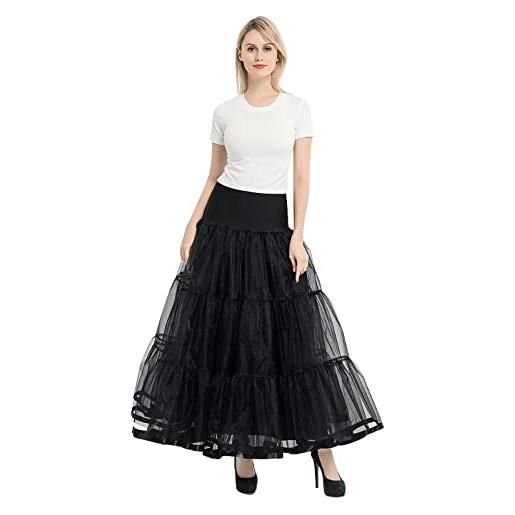 Generico gonna tulle donna lungo puffy tulle gonna vintage rockabilly petticoat sottogonna gonna maxi gonne