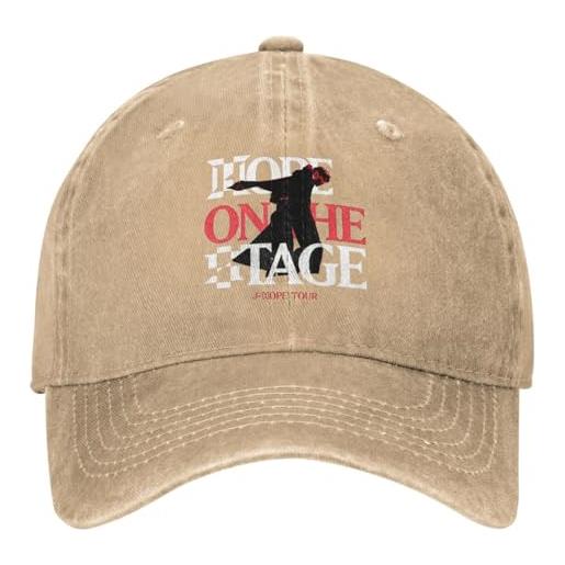 HFGAASSH berretto da baseball kpop j-hope hope on the stage tour 2025 tour denim escursionismo pesca cappello da camionista unisex adolescenti a prova di sole s regali sportivi per le vacanze