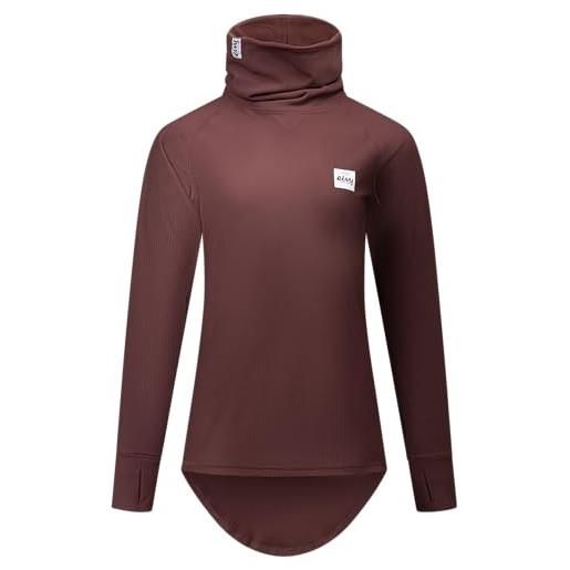 Eivy icecold gaiter rib top t-shirt, marrone, l donna