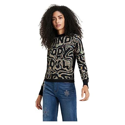 Desigual jers_estrasburgo maglione, multicolore, l donna
