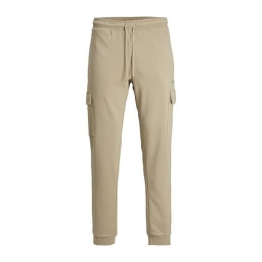 JACK & JONES jpstgordon jjbasic ice cargo sweat pants jogging, crockery, s uomo