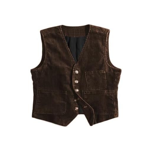 Gilet Uomo In Pile Con Fodera In Pelliccia Di Orsacchiotto – Cerniera Integrale, Caldo E Morbido Per Autunno/Inverno