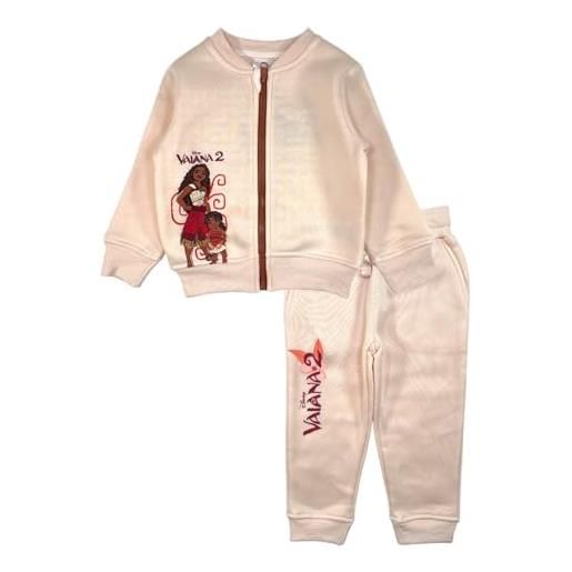 Disney vaiana jogging, abbigliamento comodo ed elegante, design ispirato a vaiana, perfetto per i bambini, rosa, 6 anni