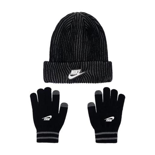 Nike two tone rib peak s beanie 3-4 anni, nero , 3 anni