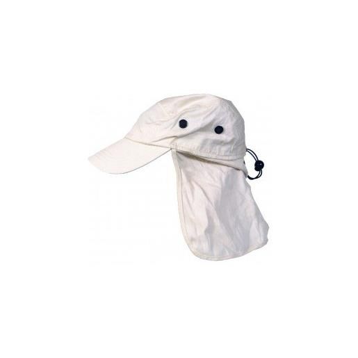 Basic Nature, cappello con visiera e protezione per il collo, beige (natur), m