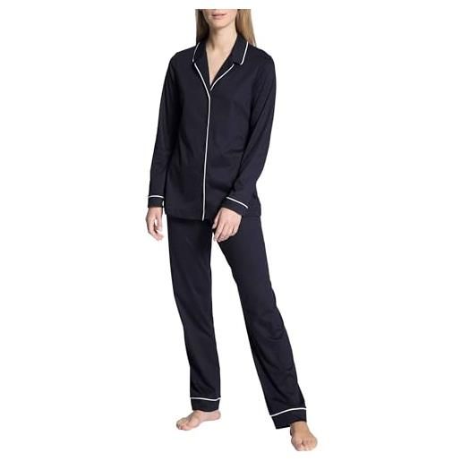Calida night lovers set di pigiama, lapis blu scuro, s donna