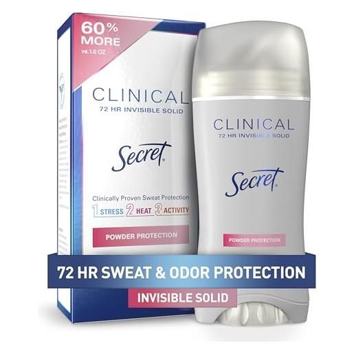 Secret clinical strength invisible solid women's antiperspirant & deodorant powder protection scent 2.6 ounce by Secret