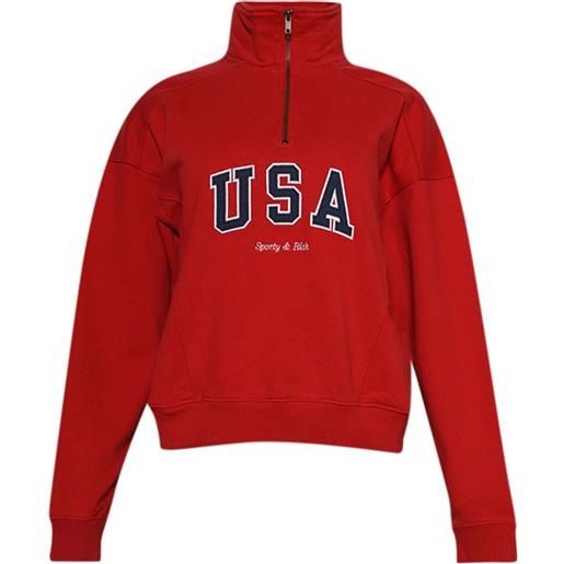 Sporty & Rich felpa usa - rosso