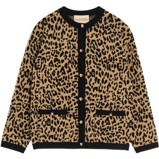 Valentino Garavani cardigan con stampa - toni neutri