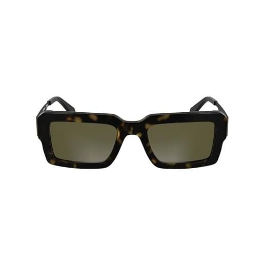 Calvin klein jeans unisex adult sunglasses ckj25606s - dark havana with solid brown lens