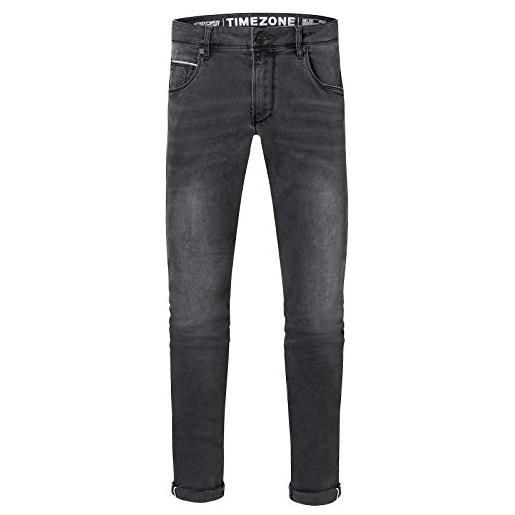 Woenzaia Jeans Uomo Slim Fit Stretch - Gamba Affusolata, Grigio Scuro, Taglia 50 - 2