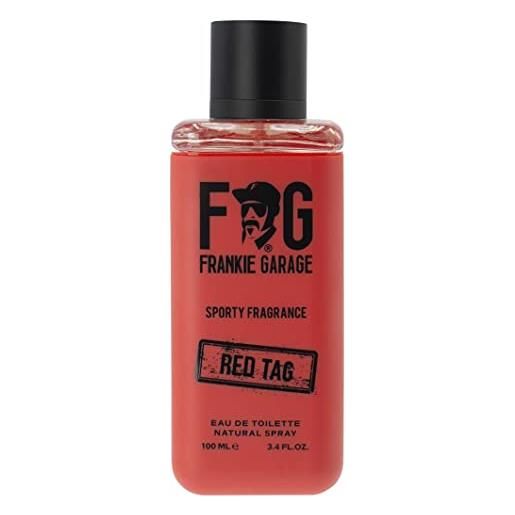 Frankie Garage - sporty fragrance red tag 100ml | eau de toilette vaporisateur | natural spray | profumo uomo moderno ed esplosivo | profumi uomo dalle sfaccettature dell'uomo contemporaneo