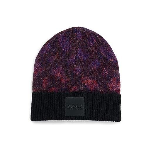 BOSS miracolo_hat beanie, nero1, taglia unica uomo