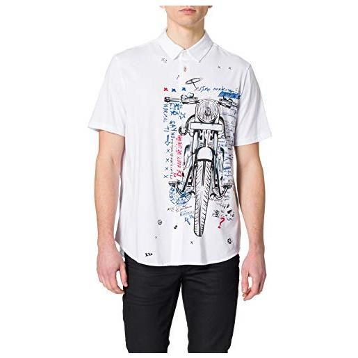 Desigual cam_acestes t-shirt, bianca, s uomo