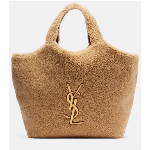 Saint Laurent borsa icare maxi in shearling