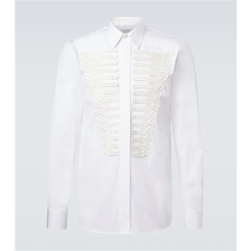 McQueen camicia in popeline di cotone