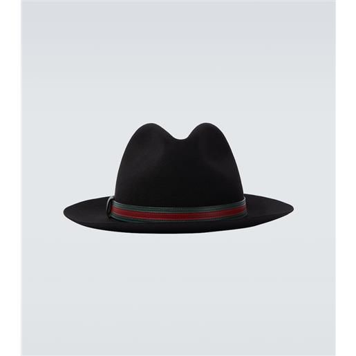 Gucci panama web stripe in lana