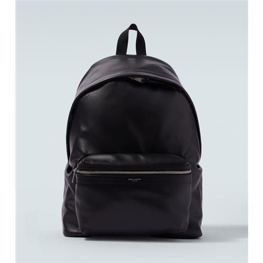 Saint Laurent zaino con finiture in pelle